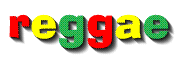 Animated reggae word art
